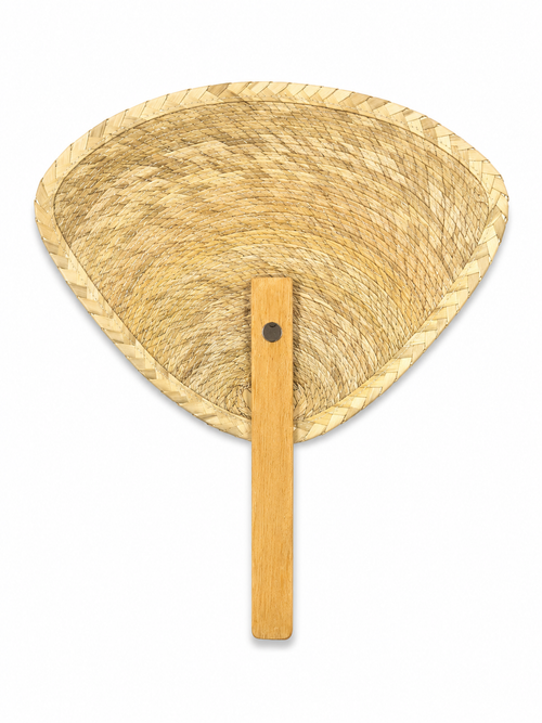 Abanico Artesanal de Palma y Madera – Modelo Tradicional