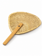 Abanico Artesanal de Palma y Madera – Modelo Tradicional