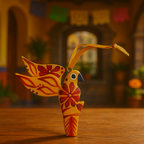 Set de 5 Alebrijes Ornamentales – Colgantes de Madera de Copal Hechos a Mano