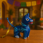 Set de 5 Alebrijes Ornamentales – Colgantes de Madera de Copal Hechos a Mano