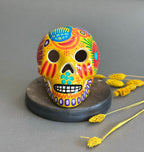 Calavera Artesanal de Cerámica de Alta Temperatura – Colección Folclor