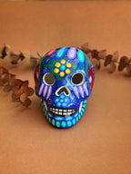 Calavera Artesanal de Cerámica de Alta Temperatura – Colección Folclor