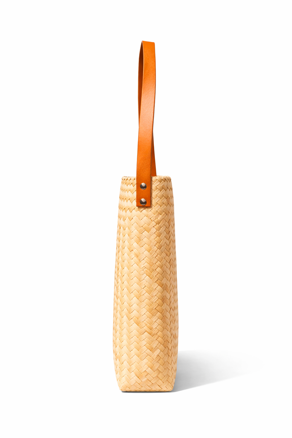 Bolsa Tote Minimalista de Palma Natural – Modelo Broche