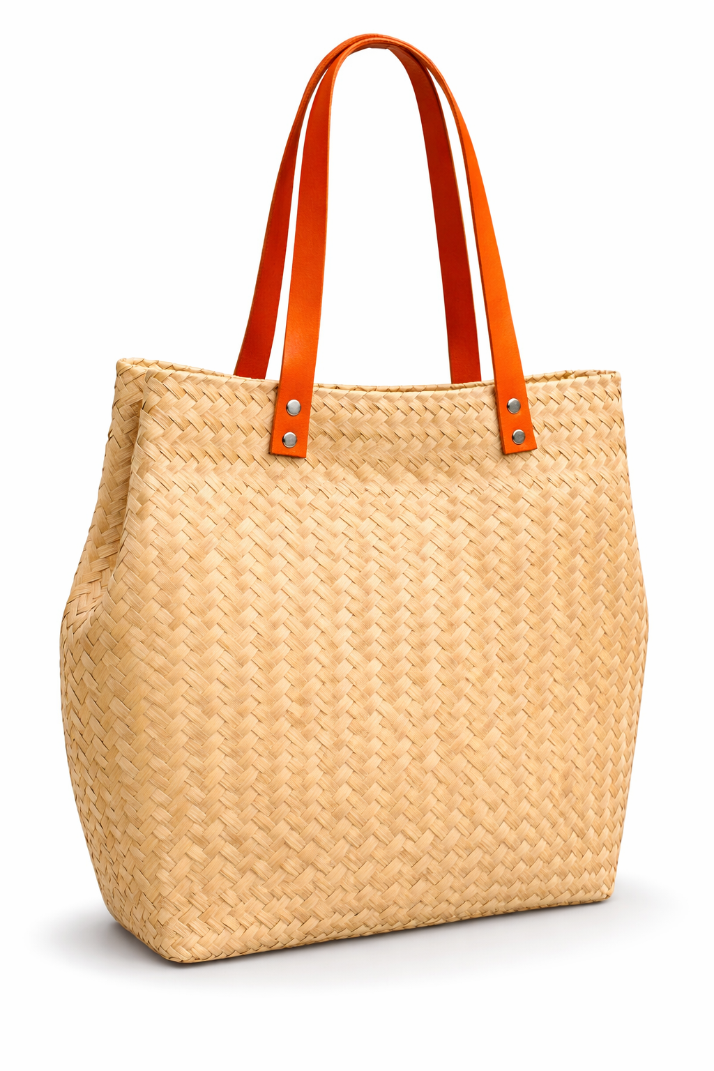 Bolsa Tote de Palma Natural Silueta Estructurada – Modelo Nsady