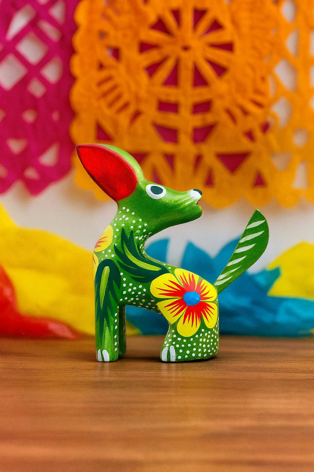 Set de 5 Alebrijes Miniatura de Madera de Copal