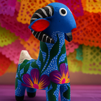 Set de 5 Alebrijes Miniatura de Madera de Copal