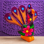 Set de 5 Alebrijes Miniatura de Madera de Copal