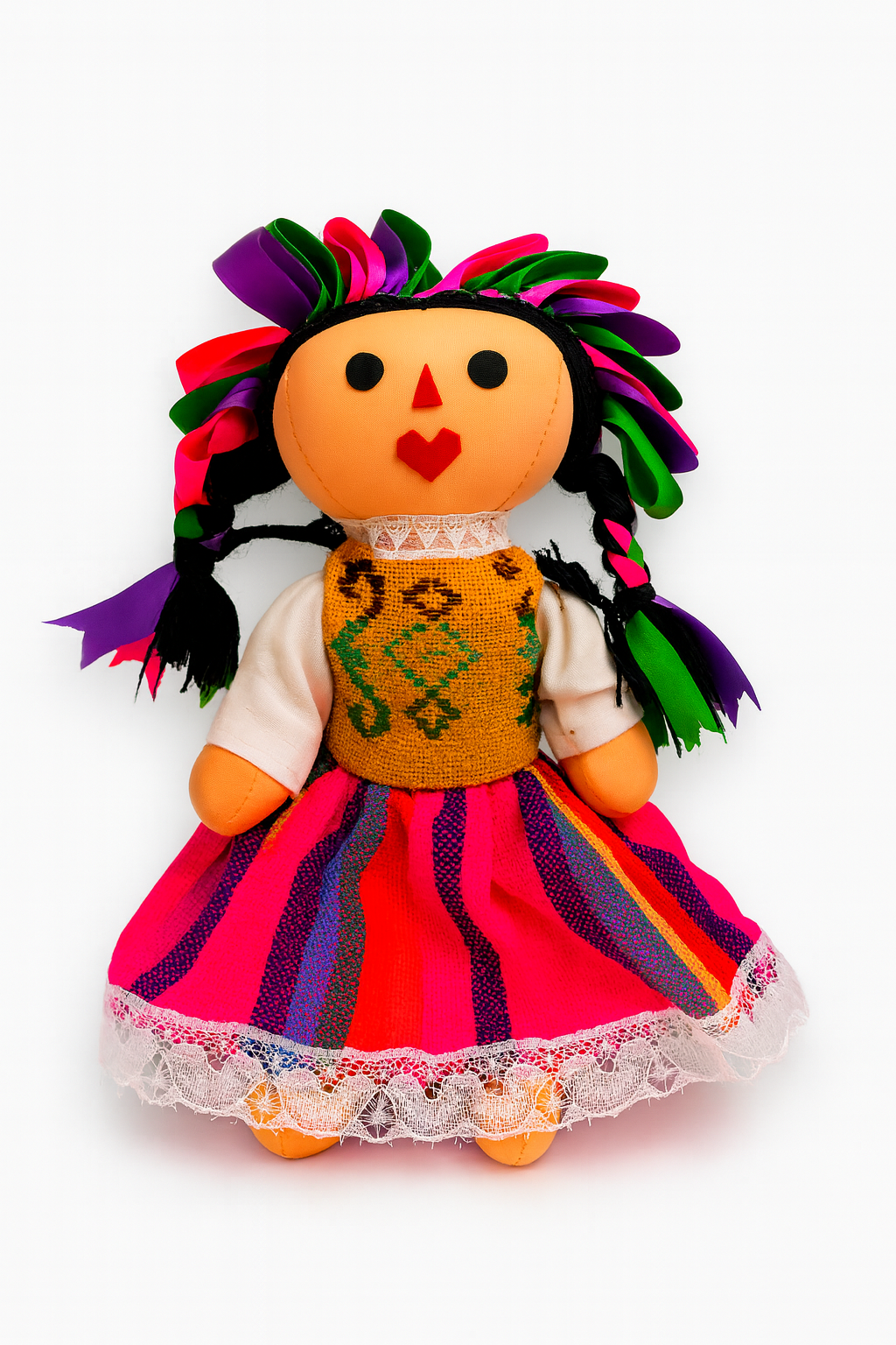 Muñeca Lele Tradicional – Artesanía Mexicana Bordada a Mano