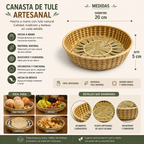 Canasta de Tule Natural