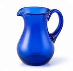 Jarra Pera Artesanal de Vidrio Soplado – Azul Cobalto Premium