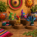 Alebrije Artesanal Miniatura de Madera de Copal – Colección Mística