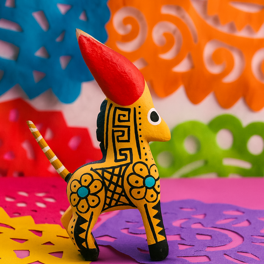 Alebrije Artesanal Miniatura de Madera de Copal – Colección Mística