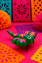 Set de 5 Alebrijes Miniatura de Madera de Copal