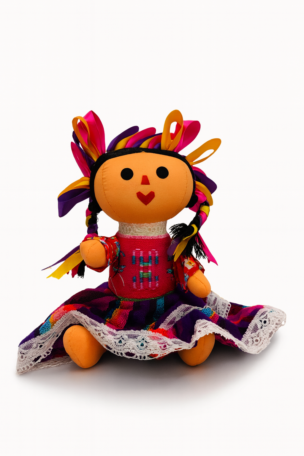Muñeca Lele Tradicional – Artesanía Mexicana Bordada a Mano