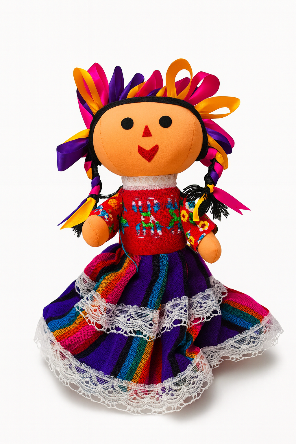 Muñeca Lele Tradicional – Artesanía Mexicana Bordada a Mano
