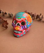 Calavera Artesanal de Cerámica de Alta Temperatura – Colección Folclor